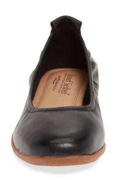 A plush, cushioned footbed adds everyday comfort to a streamlined flat set on a durable and flexible rubber sole. Style Name:Josef Seibel Fenja 01 Flat (Women). Style Number: 5755355. Cushioned Slip-on Ballet Flats, Black Leather Slip-on Ballet Flats, Casual Synthetic Ballet Flats With Rubber Sole, Leather Flats With Cushioned Footbed And Round Toe, Leather Footbed Flats With Low Heel, Synthetic Flats With Rubber Sole And Low Heel, Comfortable Black Round Toe Ballet Flats, Leather Low Heel Flats For Everyday, Medium Width Low Heel Flats With Leather Footbed