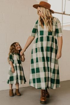 Mommy & Me Dresses - Summer Dresses for Girls | ROOLEE Mommy And Me Dress Pattern, Look Short Jeans, Mama Daughter, Buffalo Plaid Dress, Daughter Dress, Family Summer, Mommy And Me Dresses, Summer Outfits For Moms, Kids Summer Fashion