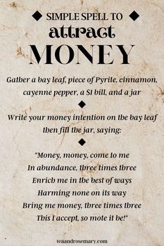 Jar Spells Witchcraft Money, Spells To Manifest Money, Money Chanting Spells, Different Spells, Manifesting Money Spell, New Moon Money Spell, Money Manifestation Spell, Money Spells That Work Fast Without Ingredients, Money Spells That Work Fast