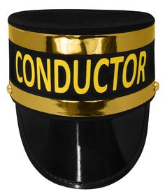 PRICES MAY VARY. Deluxe Black Train Conductor Hat featuring Gold Lettering and Trim. Sized approximately 58 cm, great for Men or Women Makes a wonderful gift for train enthusiasts Perfect for Halloween, Christmas, Theater, and Cosplay. Cap is made of unstructured cotton with vinyl brim. Grab a train whistle to complete the look. Not included. This hat is great for a railroad train conductor, Gendarme, French Police, or casual use. All aboard! This holiday season complete your look with this Delu Train Conductor Hat, Engineer Hat, Conductor Hat, French Police, Train Whistle, Train Engineer, Train Conductor, Black Top Hat, Ticket To Ride