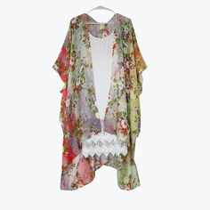 Kimono, Spring Kimono Floral Spring Summer Cover Up Bohemian spring daisy is reimagined in this kimono with boarder daisy embroidery  the midi-length hem. Wrap yourself in a dream as this light, cool fabric has a whisper of sheerness and a smooth, luxe feel. Traditional kimono styling features an open front, side slits, and wide elbow sleeves. Long Floral Embroidered Summer Kimono, Summer Kimono With Floral Embroidery And Kimono Sleeves, Summer Floral Embroidered Kimono With Kimono Sleeves, Summer Kimono With Floral Embroidery, Spring Floral Embroidered Kimono With Kimono Sleeves, Spring Floral Embroidery Kimono With Kimono Sleeves, Long Floral Embroidered Kimono For Spring, Summer Floral Embroidery Kimono, Spring Vacation Kimono With Floral Embroidery