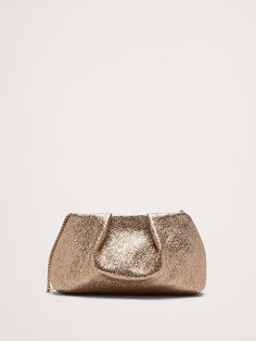 Mini Riviera Metallic Leather Clutch | Banana Republic Wedding Guest Clutch, Haute House, Closet Collection, Party Sale, Gold Top, Streetwear Fashion Women, Champagne Gold, Accessories Bags, Metallic Leather