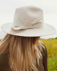 Freya Gardenia in Taupe - Bliss Boutiques Modern Curved Brim Fall Hats, Spring Flat Brim Felt Hat, Modern Curved Brim Hat For Fall, Modern Wide Brim Felt Hat For Fall, Modern Spring Brimmed Hat, Modern Curved Brim Hats For Spring, Modern Spring Hats With Curved Brim, Modern Spring Hat With Curved Brim, Modern Fedora Panama Hat For Spring