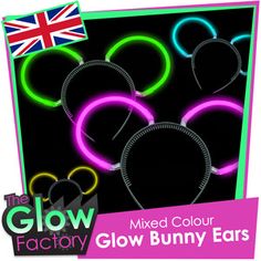 8 Glow Bunny Ears (Glowsticks & Connectors) - Mixed Colours | eBay Lots For Sale, Types Of Music, Bunny Ears, Novelty Items, Bunny Ear, Summer Festival, Color Mixing, Neon Signs, Best Deals