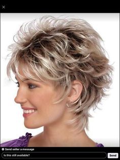 Short Blonde Pixie Cut, Wigs For White Women, Short Blonde Pixie, Dark Brown Ombre, Blond Ombre, Ombre Blond, Natural Looking Wigs, Spiked Hair, Ombre Blonde