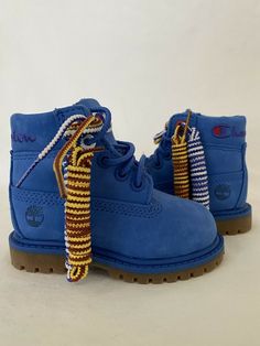 Timberland x Champion Premium WATERPROOF BLUE BOOTS US Youth Size 4 NWOT. Amazing bright blue boots from Timberland x Champion in nubuck and Primaloft 200 which keeps feet warm! Size 4 Youth. Lace up boots with two extra sets of different colored laces. Rubber sole. Unworn. New without tags. Beautiful boots! Blue Timberland Boots With Round Toe, Blue Timberland Leather Boots, Blue Leather Timberland Boots, Blue Boots, Beautiful Boots, Boys Boots, Timberland Boots, Bright Blue, Lace Up Boots