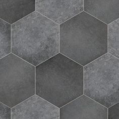 a hexagonal tile pattern in grey tones