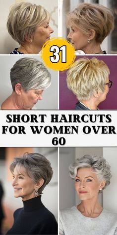 Get a fresh look with 27 trendy pixie haircuts for older women, featuring cute styles for fine, curly, and gray hair. These pixie cuts are perfect for women over 60, providing both modern and practical options for everyday wear. Whether you choose a short undercut or a layered pixie, these haircuts are designed to complement round faces and glasses. Stay stylish with these easy-to-manage pixie haircuts that enhance your natural beauty. Short Hair For Thick Hair Over 50, Short Haircuts For Fine Thinning Hair, Short Haircut With Volume, Short Haircut For Natural Hair, Over The Ear Haircuts For Women, Pixie Haircut Thinning Hair, Ladies Haircut Styles 2024, Layered Short Hair For Older Women, Short Thinning Hairstyles Over 50