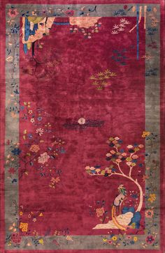 1920s Chinese Art Deco Carpet  ( 10' x 17'2"  - 305 x 523 ). Art Deco Carpet, Chinese Art Deco, Chinese Art, Small House, Floor Rugs, Art Deco, Carpet, Home And Living, New York