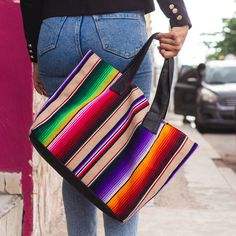 Mexico Lindo Tote - SOLOLI Large Casual Bag For On-the-go, Multicolor Casual Canvas Travel Bag, Casual Hobo Tote Bag With Rolled Handles, Casual Multicolor Canvas Travel Bag, Casual Tote Hobo Bag For On-the-go, Casual Tote Bag For On-the-go, Casual Tote Travel Bag For Daily Use, Casual Double Handle Travel Bag For Shopping, Casual Shoulder Travel Bag For Shopping