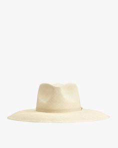 Wide Brim Ecuador Hat (Panama Hat) | Cuyana Woven Toquilla Straw Panama Hat With Flat Brim, Woven Toquilla Straw Fedora With Short Brim, Woven Toquilla Straw Fedora With Flat Brim, Elegant Unlined Panama Hat With Curved Brim, Elegant Curved Brim Unlined Panama Hat, Elegant Curved Brim Hat, Woven Fedora In Toquilla Straw, Artisan Panama Hat With Flat Brim In Toquilla Straw, Woven Panama Hat With Curved Brim