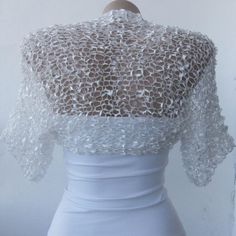 White Wedding Shrug-White Wedding Bolero-White Bridal Shrug-White Bridal Bolero-White Silver Bolero- Crochet Lace Shawl For Wedding, Fitted Shawl For Summer Party, Elegant Fitted White Shawl, White Party Shrug For Spring, Spring Wedding Silk Shawl, Elegant Fitted Lace Shawl, Elegant Fitted Shawl With Lace Trim, Fitted Elegant Shawl With Lace Trim, Silk Fitted Shawl For Parties