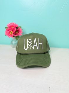 UTAH Tree trucker hat ❤ Favorite this item + Favorite our shop, and we'll keep giving you more to love at Pump Up The Vinyl.❤ https://www.etsy.com/shop/pumpupthevinyl  ** DESCRIPTION ** These unique custom trucker hats are MADE TO ORDER hats are truly one of a kind.  All of our hats are SnapBack, so they can easily be adjusted to size.  Please convo me via Etsy prior to ordering if you have any sizing questions at all, because all of our hat orders are custom/made to order and we do not offer re Outdoor Letter Print Hat, Outdoor Letter Print Bucket Hat, Adjustable Bucket Hat With Letter Print For Outdoor, Adjustable Outdoor Bucket Hat With Letter Print, Letter Print Bucket Hat For Outdoor, Adjustable Flat Brim Trucker Hat For Camping, Outdoor Letter Print Hats, One Size Fits Most, Outdoor Letter Print Hats, One Size, Adjustable Letter Print Hat For Outdoor Activities