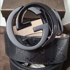 Includes: Belt, Dust Bag, Tags Size 85cm-115cm Available! Fast Priority Shipping! 2023 Vision, Gucci Belt, Gucci Black, Bag Tags, Bracelets For Men, Dust Bag, Buckle, Monogram, Man Shop