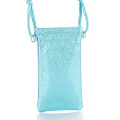 Ocean Blue Metallic Crossbody Leather Phone Pouch Leather Phone Pouch, Latest Phones, Phone Pouch, Metallic Blue, Ocean Blue, Phone Holder, Blue Ocean, Leather Crossbody, Adjustable Straps