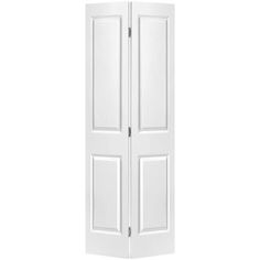 an open white door on a white background