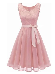 1940s Solid Lace Chiffon Patchwork Dress Pink Dress Date Night, Womens Pink Dress, Retro Stage, Dress Date Night, Pink Dress Women, Pink Party Dresses, Light Pink Dress, Cute Dress Outfits, Prom Dresses For Teens