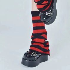 𝔇𝔢𝔱𝔞𝔦𝔩𝔰: Style: Harajuku, Altfashion, Animewear, Punk Material: Acrylic Quantity: 1 pair Highlights: Made with super soft knitting material, comfy to wear Easy to style with platform shoes and adds warmth to your body Enjoy free shipping with a purchase of over 80$ Punk Style Leg Warmers For Cosplay, Harajuku Style Black Leg Warmers For Winter, Alternative Style Black Leg Warmers For Winter, Black Harajuku Leg Warmers For Fall, Black Edgy Leg Warmers For Cosplay, Harajuku Style Black Leg Warmers For Fall, Edgy Black Leg Warmers For Cosplay, Black Harajuku Style Leg Warmers For Fall, Black Fitted Harajuku Leg Warmers