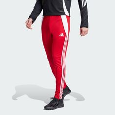 adidas Shop the Tiro 24 Training Pants - Red at adidas.com/us! See all the styles and colors of Tiro 24 Training Pants - Red at the official adidas online shop. Adidas Moisture-wicking Training Pants, Adidas Logo Sweatpants For Training, Red Sportswear Joggers For Gym, Sporty Red Joggers For Gym, Sporty Red Sweatpants For Gym, Red Sporty Sweatpants For The Gym, Red Athleisure Sweatpants For Sports, Adidas Three Stripes Sweatpants For Training, Adidas Training Sweatpants With Three Stripes