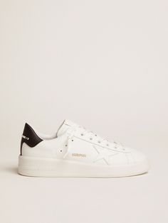 PURESTAR sneakers with black heel tab White Low-top Medium Fit Platform Sneakers, White Platform Sneakers With Rubber Sole, Medium Fit, White Platform Sneakers With Contrasting Heel For Streetwear, Modern White Platform Sneakers With Contrasting Heel, Modern White Platform Sneakers With Vulcanized Sole, Sporty Platform Sneakers With Branded Heel Counter, High-top Platform Sneakers With Contrasting Heel, High-top Platform Sneakers With Contrasting Heel Counter, Sporty Platform Sneakers With Contrasting Heel Counter