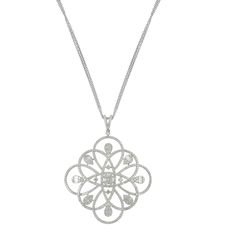 14k White Gold SI/H Baguette Diamond Flower Pendant Necklace 4.30 Ct. Diamond Necklace Wedding, Baguette Diamond Necklace, Diamond Star Necklace, Diamond Flower Pendant, Wedding Diamond, Handmade Pendant Necklace, White Gold Chain, Diamonds Necklace, Gold Chain With Pendant