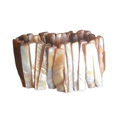 This bracelet with mother of pearl beads, bangle originates from Thailand. The diameter of the bracelet is flexible. The beads are 4.5 cm long. Its weight is 110 gram. Mother Of Pearl Bangle Bracelets, Fashion Figure, Fashion Figure Drawing, Jewellery Sets, Fashion Figures, Spiritual Jewelry, Figure Drawing, Pearl Beads, Beach Outfit