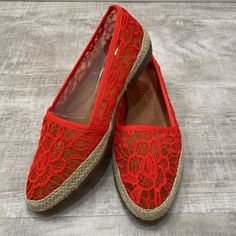 Beautiful Lacey, Red Aerosols Shoe/ Feels Like A Slipper. New With Tags. Red Synthetic Flats With Flat Heel, Red Synthetic Flats, Red Casual Synthetic Flats, Casual Red Synthetic Flats, Red Slip-on Flats For Spring, Summer Red Closed Toe Flats, Casual Red Flats For Spring, Casual Office Shoes, Tan Suede Boots