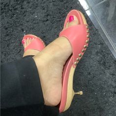 Excellent Preowned Condition. Kitten Heel Sandals, Miu Miu Shoes, Kitten Heel, Beach Photos, Heel Sandals, Miu Miu, Kitten Heels, Sandals Heels, Slippers