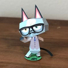 Paper Toy Craft. Animal Crossing New Horizons Toy. Raymond Cat Villager