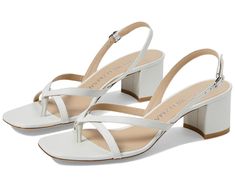 Stuart Weitzman Oasis Slingback Sandal | Zappos.com Sophisticated Fashion, Sandals White, Slingback Sandals, A Cow, Chunky Block Heels, Slingback Sandal, Women's Sandals, Sophisticated Style, Stuart Weitzman