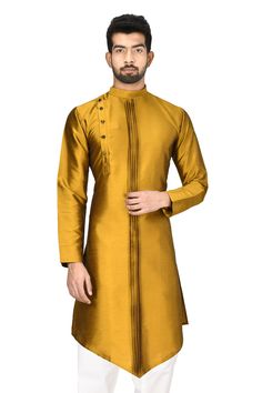 Buy Pleated Kurta Set by Arihant Rai Sinha at Aza Fashions Kurta Designs, High Neck Dress, Silk, Fashion Design