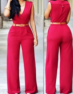 Sleeveless Formal Jumpsuits And Rompers For Spring, Formal Sleeveless Jumpsuits And Rompers For Spring, Elegant V-neck Jumpsuits And Rompers For Going Out, Formal Solid Color Strapless Sleeveless Jumpsuit, Formal Sleeveless Jumpsuits And Rompers For Summer, Sleeveless Jumpsuits And Rompers For Formal Summer Events, Elegant Spring Pantsuit For Going Out, Fitted Sleeveless Pantsuit For Office, Elegant Solid Color Jumpsuits And Rompers For Going Out