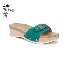 in stock Green Suede, Slide Sandals, Pick Up, In Store, Buy Online, Sandals, The Originals, Free Shipping, Green