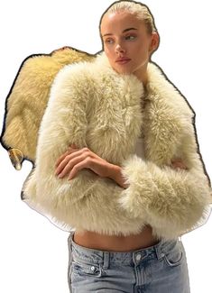 Luxury Fluffy Winter Outerwear, Fluffy Hooded Faux Fur Outerwear, Luxury Faux Fur Outerwear With Padded Collar, Fluffy Cardigan, Fluffy Mink-colored Long Sleeve Outerwear, Hooded Mink-colored Faux Fur Outerwear, Fur Fabrics, Short Coat, Fur Fashion