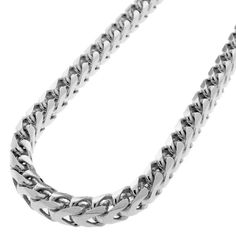 PRICES MAY VARY. ✔AN IMMEDIATE ENTRY TO A STANDARD OF CLASS AND ELEGANCE: Authentic Italian Made 925 Sterling silver 5.5MMMM Franco Chain Necklace. Discover A New Easy and Instant Opportunity to Increase Elegance in Your Style LIFE TIME DURABILITY- BIG LINKS That Will Never Break bend Or Dent -Rhodium Plating To Insure This Chain Will Never Rust.Rhodium Plating Enhances the Overall Appearance, Rhodium Plating Allows this Necklace to be Less Vulnerable to Corrosion and Damage,RESULTING in a Long Bling Things, Chain For Men, Cuban Link Chain Necklaces, Mens Silver Necklace, Gold Chains For Men, Hot Jewelry, Jewelry Images, Necklace And Bracelet, Chain Necklaces