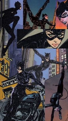 an image of batman and catwoman collage