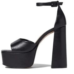 Never Been Worn And New In The Original Box Modern Black Heels With Stacked Heel, Black Modern Platform Heels, Schutz Platform Heels, Black Platform Heels, Black Platform, Platform Heels, Shoes Women Heels, Original Box, The Original