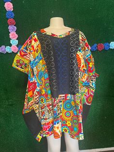 A bubu Ankara top for any occasion... Multicolor Free Size Long Sleeve Top, Multicolor Long Sleeve Top In Free Size, Multicolor Long Sleeve Top, Free Size, Casual Multicolor Free Size Tops, Ankara Tops, Womens Blouses, Tampa Fl, Ankara, Womens Clothing Tops