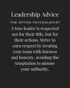 a black and white photo with the words,'leadership advice'on it