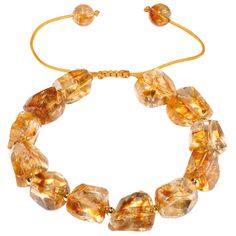 PRICES MAY VARY. Citrine is believed to have a balanced energy that helps clear negative emotions, improve self-confidence, enhance inner peace, and make a positive impact on your life; Material: We use high-quality Citrine and strong thread to make this bracelet to ensure its durability. Raw Citrine size approx: 11*11*14mm(L*W*T), Drop round beads diameter: 8mm(0.31"), weight: 32.3g(1.14oz),bracelet inner length: 15-19cm(6"-7.5"); We specialize in selecting unusual large-grain raw citrine, with Adjustable Yellow Crystal Bracelet With Gemstone Beads, Adjustable Amber Gemstone Bracelets, Adjustable Amber Jewelry With 8mm Beads, Adjustable Amber Bead Jewelry, Adjustable Amber Crystal Gemstone Bracelet, Spiritual Adjustable Citrine Beaded Bracelets, Adjustable Spiritual Citrine Beaded Bracelets, Adjustable Yellow Citrine Crystal Bracelet, Adjustable Gold Citrine Bracelet