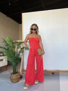 SHOP NEW ARRIVALS – Chic by Ally B Solid Ruched Jumpsuits And Rompers For Summer, Summer Solid Ruched Jumpsuits And Rompers, Casual Strapless Stretch Jumpsuits And Rompers, Summer Strapless Stretch Jumpsuits And Rompers, Strapless Bandeau Jumpsuit For Summer, Stretch Jumpsuits And Rompers With Smocked Back, Bandeau Jumpsuits And Rompers For Summer Date Night, Summer Strapless Stretch Jumpsuit For Date Night, Flirty Red Jumpsuits And Rompers For Summer