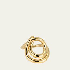 Charlotte Chesnais ring Approx. 0.89" length x 0.1" width 18-karat gold vermeil over sterling silver Made in Portugal Modern 14k Gold-tone Rings, Modern Gold-tone Rings With Polished Finish, Gold-tone Polished Finish Rings, Polished 14k Gold-tone Rings, Modern Gold-plated Gold-tone Rings, Gold-tone Rings With Polished Finish, Modern Gold-tone Gold-plated Rings, Modern Gold-tone Tarnish Resistant Rings, Modern Gold-tone Gold Plated Rings