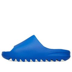 adidas Yeezy Slide 'Azure' ID4133 Adidas Yeezy Slide, Yeezy Slides, Footwear Collection, Vibrant Blue, Eva Foam, Adidas Yeezy, Stylish Sneakers, Everyday Look, Blending