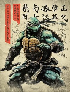 Some vintage japanese ninja turtle -- Choose from our vast selection of Crewneck and V-Neck T-Shirts to match with your favorite design to make the perfect custom graphic T-Shirt. Pick your favorite: Classic, Relaxed Fit, V-Neck, Tri-Blend, Dolman Extra Soft Tri-Blend, Slouchy V-Neck, Slouchy, Premium, Heavyweight, Curvy, Ringer, and Curvy V-Neck. Customize your color! For men and women. Michelangelo Turtle, Tmnt Donatello, Tmnt Fan Art, Japanese Ninja, Beach Cartoon, Donatello Ninja Turtle, Donatello Tmnt, Teenage Mutant Ninja Turtles Artwork, Ninja Art