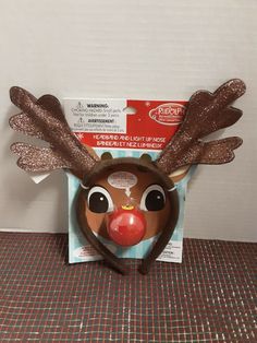 Rudolph The Red-Nosed Reindeer Glittery Headband And Light Up Nose BNWT!  Does Work!   Great for anyone to get into the Christmas Spirit.  SUPER CUTE!  Feel free to ask questions.  Thanks for looking and please check out my other listings and follow me for new items listed daily. Glitter French Manicure, Reindeer Craft, Antler Headband, Reindeer Headband, Reindeer Antlers, Rudolph The Red, Fashionable Jewelry, Red Nose, Christmas Night