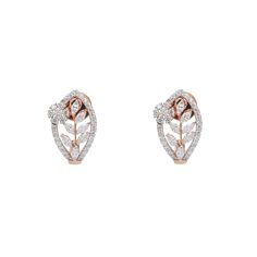 Discover the beauty of our Indian jewelry with this elegant pair of 18k rose gold and diamond leaf earrings from Virani Jewelers. These exquisite gold leaf stud earrings celebrate the simple artistry of minimal jewelry, accentuated by the brilliance of diamonds. The rose gold adds a touch of warmth and sophistication, making these diamond stud earrings a perfect choice for those who appreciate the timeless allure of find gold jewelry.Features• 18k rose gold• Diamonds• Minimal designSpecification Elegant Rose Gold Earrings With Single Cut Diamonds, Delicate Rose Gold Diamond Earrings For Anniversary, Delicate Rose Gold Diamond Earrings With Accents, Delicate Rose Gold Diamond Accent Earrings, Rose Gold Diamond Fine Jewelry Earrings, Fine Jewelry Rose Gold Diamond Earrings, Rose Gold Earrings With Single Cut Diamonds, Delicate Rose Gold Diamond Cut Earrings, Delicate Rose Gold Diamond Earrings