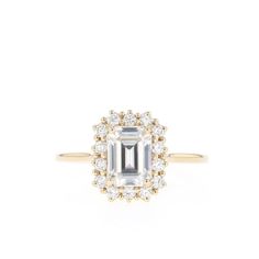 Mable – Olive Avenue Jewelry Olive Avenue, Olive Avenue Jewelry, Halo Setting, Step Cut, Put A Ring On It, Radiant Cut, Engraved Items, Jewelry Companies, Brilliant Diamond