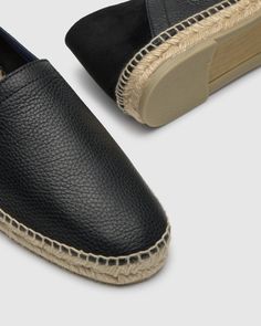 True to size.

Stand out with the POLO espadrilles, made with a combination of sheep leather and split leather for a unique style. They’re designed to be worn with the heel cap down for a more comfortable, relaxed look. They have a jute midsole and vulcanised-rubber sole. Summer Loafers With Contrast Sole And Round Toe, Casual Cap Toe Leather Shoes For Spring, Spring Casual Cap Toe Leather Shoes, Summer Leather Slip-ons With Contrast Sole, Casual Leather Slip-ons With Contrast Sole, Leather Slip-ons With Contrast Sole For Summer, Casual Leather Shoes With Cap Toe And Leather Sole, Casual Cap Toe Leather Shoes With Leather Footbed, Comfortable Leather Espadrilles With Round Toe