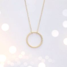 "Beautiful, handcrafted Circle of Life pendant in 14k gold on a high quality diamond cut cable chain with lobster claw clasp in the length of your choice. If you would like a length chain that is not listed, just send us a message before placing your order. This necklace is available in your choice of 14k yellow, white, or rose gold! *Specifics* The circle measures approximately 0.8\" in diameter The weight of the 14k gold used to make this necklace is 3.5 grams (with a 16\" chain) This necklace Elegant 14k Gold Diamond Necklace With Cable Chain, Timeless Cable Chain Jewelry For Anniversary, Elegant Round Cable Chain Jewelry, Minimalist Jewelry With Cable Chain For Anniversary, Minimalist Cable Chain Jewelry For Anniversary, Gold Circular Jewelry With Cable Chain, Delicate Circle Chain In Yellow Gold, Fine Jewelry In 14k Gold Circle Shape, Elegant Recycled Gold Cable Chain Jewelry