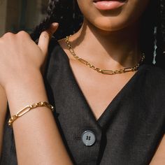 Meet the instant classic: The Penelope Trombone Chain Bracelet, a vintage-inspired three-and-one-link chain. Featuring a seamless carabiner clasp, it's perfect for adding charms to curate your custom piece. Heavily gold-plated, this bracelet is a great piece to add to your daily rotation and is perfect for layering with other bangles, cuffs, and chain bracelets. Heavy gold plate over brass 6.75" Nickel- and lead-free Gemstone Earrings Gold, Gold Gemstone Ring, Chain Bracelets, Statement Drop Earrings, Charm Necklaces, Bar Bracelets, Gold Bracelet Chain, Jewelry Design Necklace, Trombone